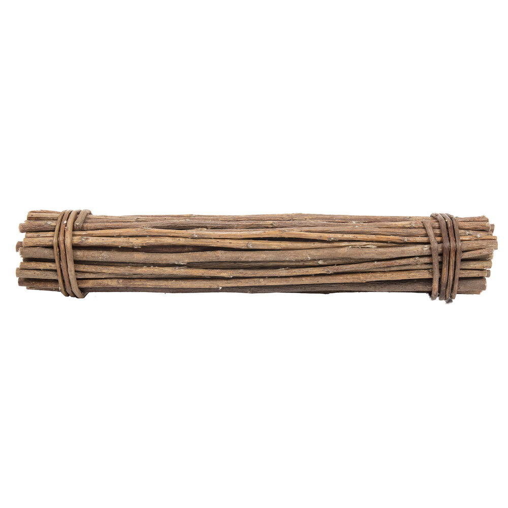 Ware Manufacturing Willow Mega Munch Sticks in cage demonstrate boredom relief through chew play.