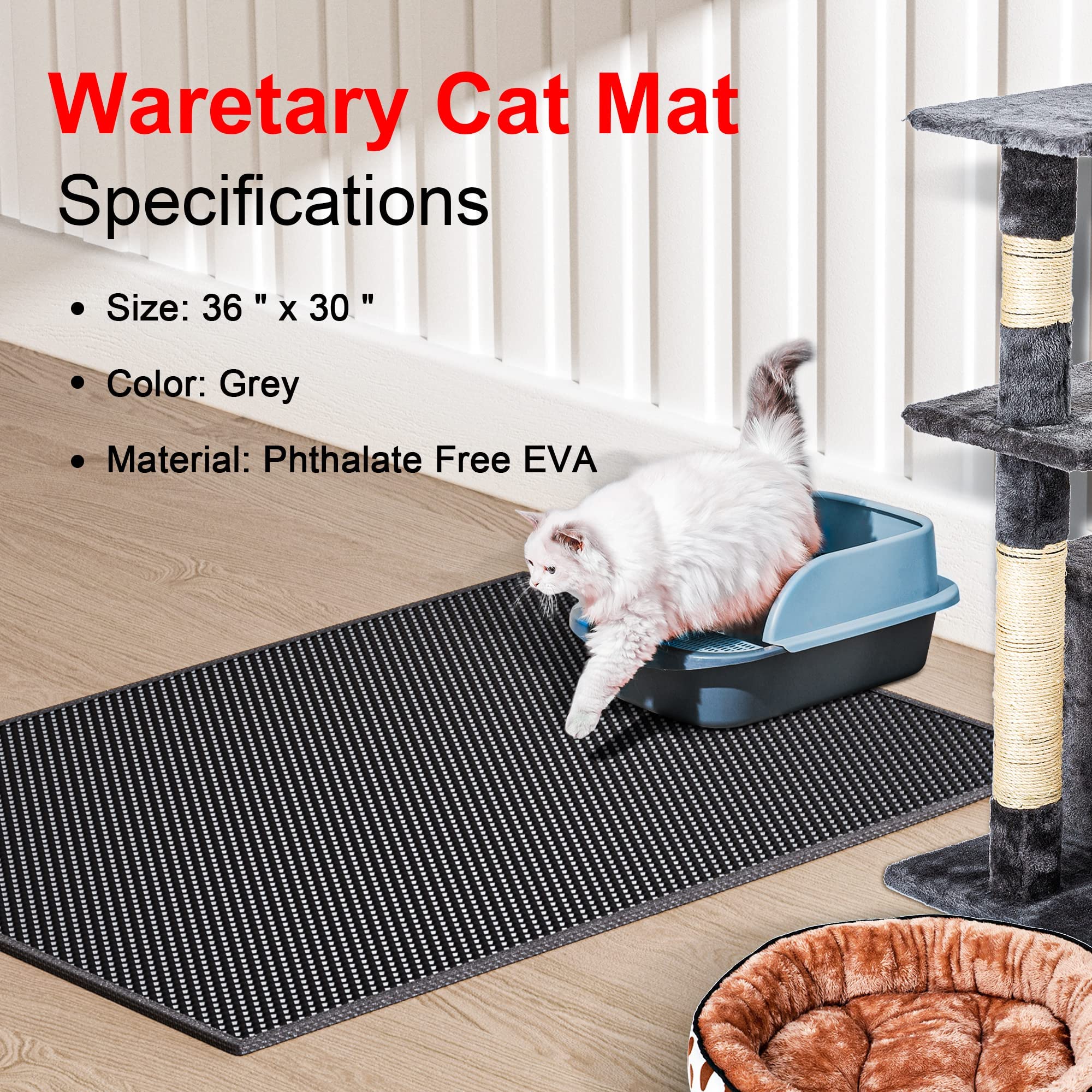 Waretary double-layer design emphasizes easy litter separation and cleanup.