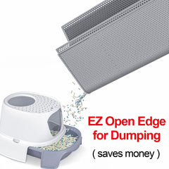 Waretary double-layer trap mat design keeps litter contained and floors cleaner.