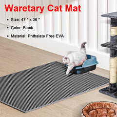 Waretary mat double-layer trap design helps keep floors cleaner