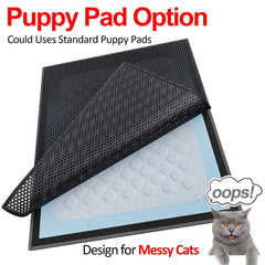 Waretary EZ Open Edge shows quick access for disposing trapped litter.