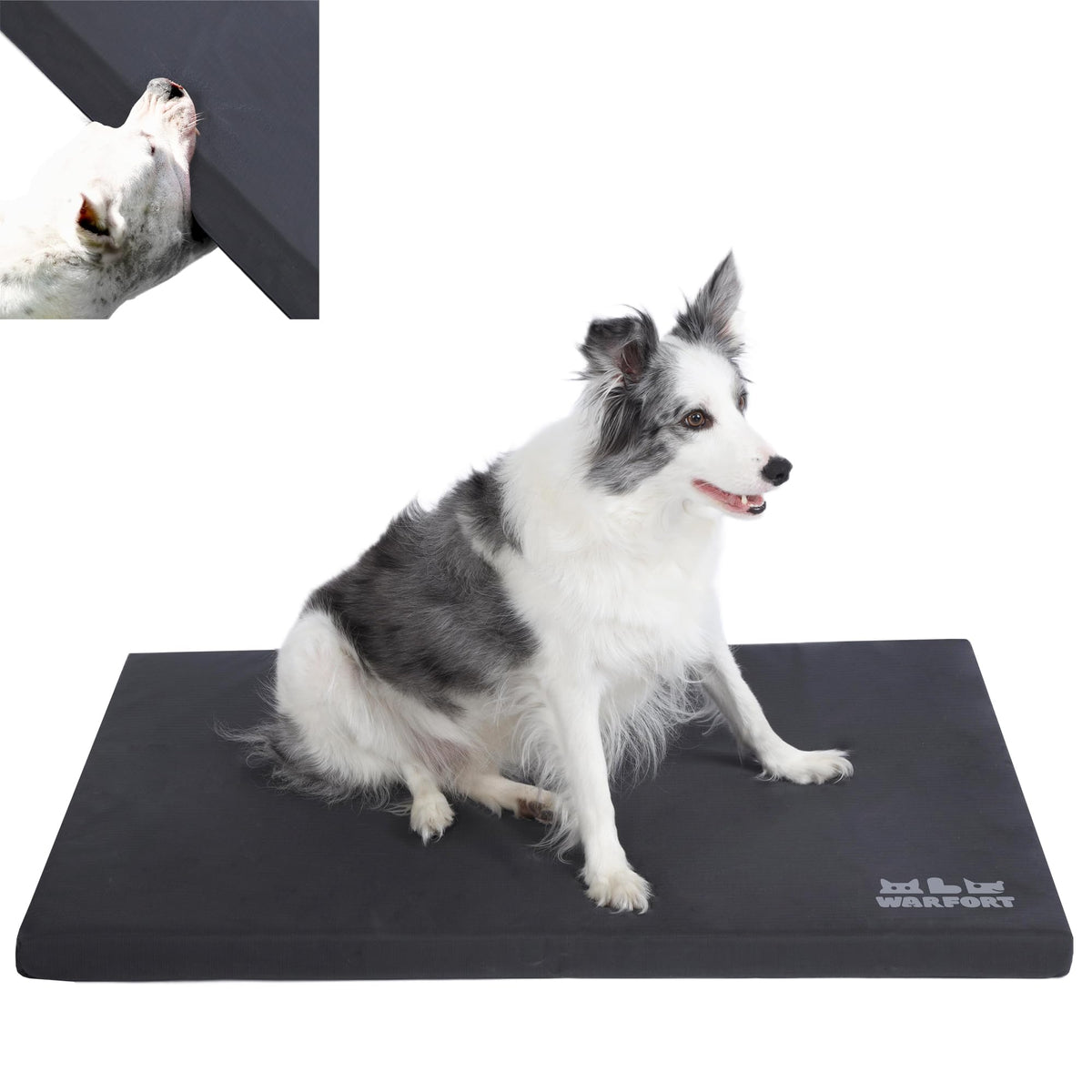 Warfort durable outdoor dog bed charcoal small rugged comfort for daily use in crates and rooms