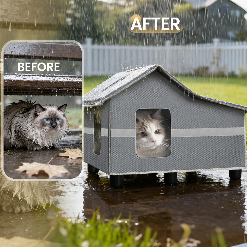 WARKEY elevated base with eight legs reduces moisture and keeps paws dry