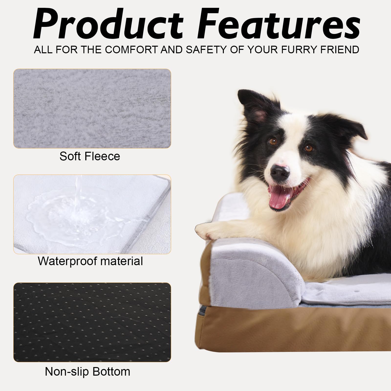 WARKEY heated dog bed heating pad demonstrates customizable warmth