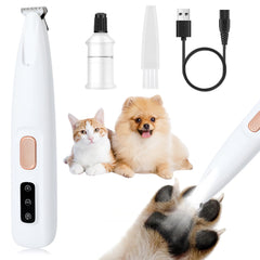 Warmow Pet Micro Precision Paw Trimmer with LED light for precise dark-area grooming