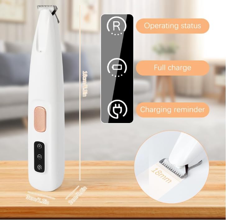 Warmow paw trimmer waterproof body for easy cleaning and hygiene