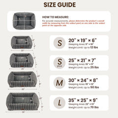 Warmrest gray dog bed 30x24x8 inches suitable for small to medium dogs.