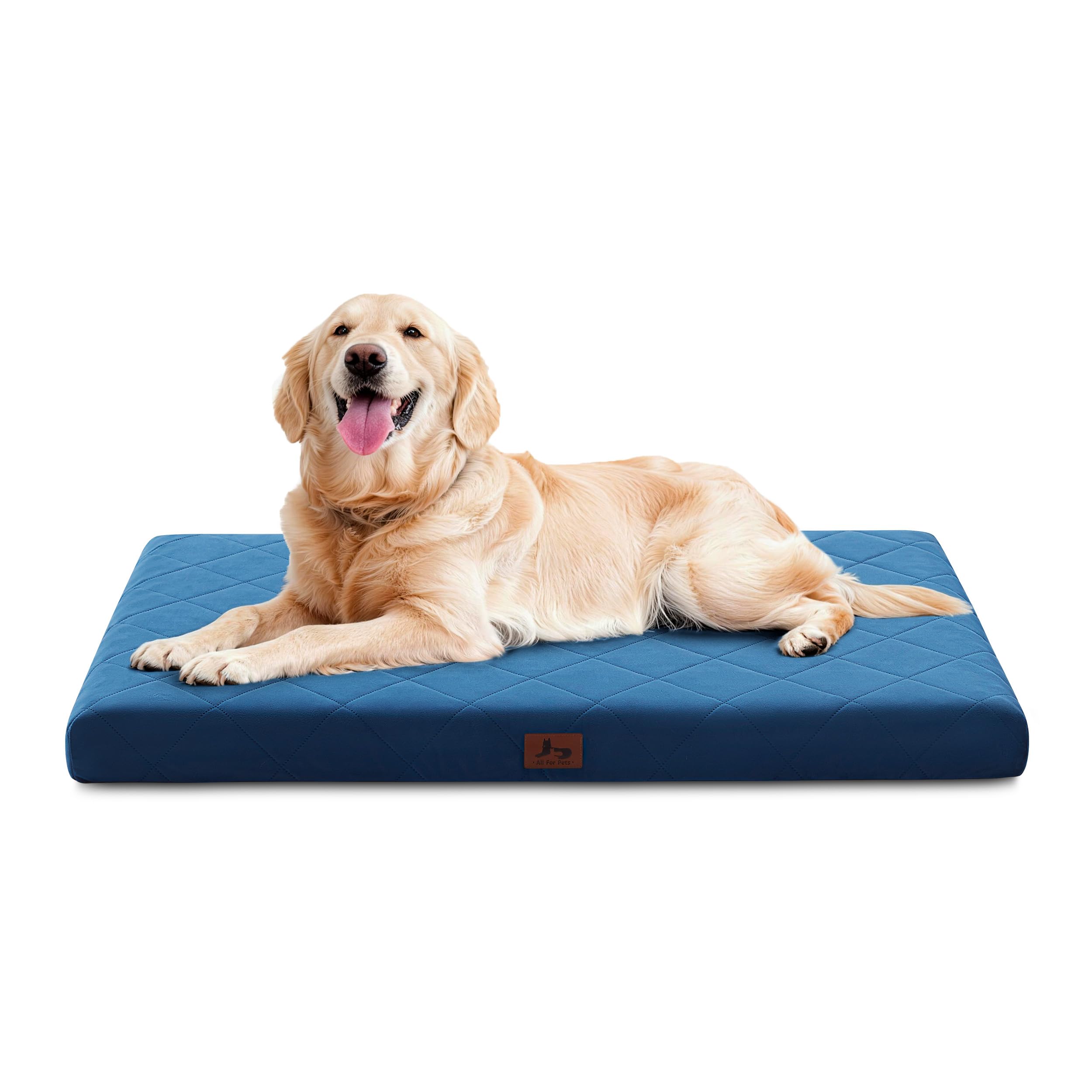 Warmrest orthopedic dog bed with egg-crate foam supports joints and comfort.
