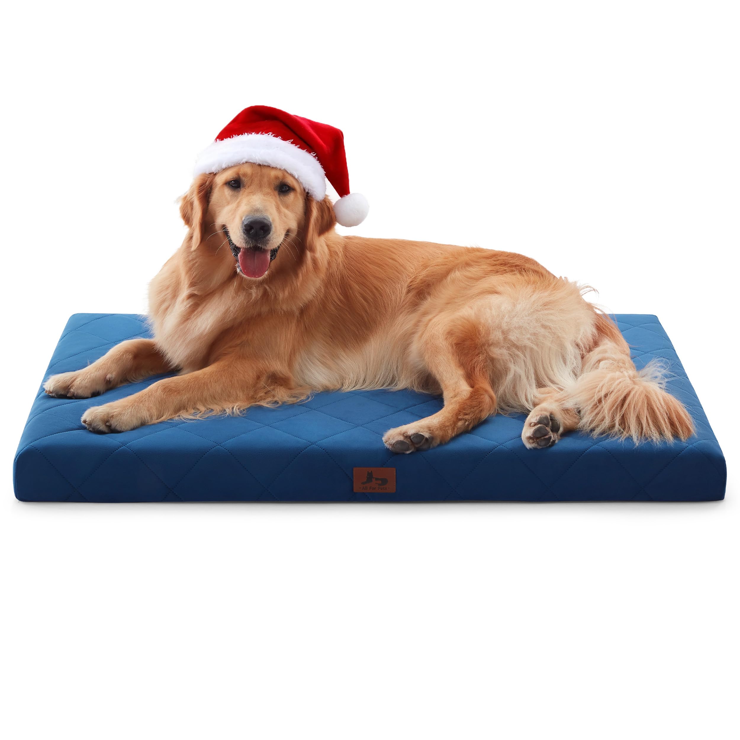 Warmrest orthopedic XL bed foam closeup shows supportive egg-crate design.