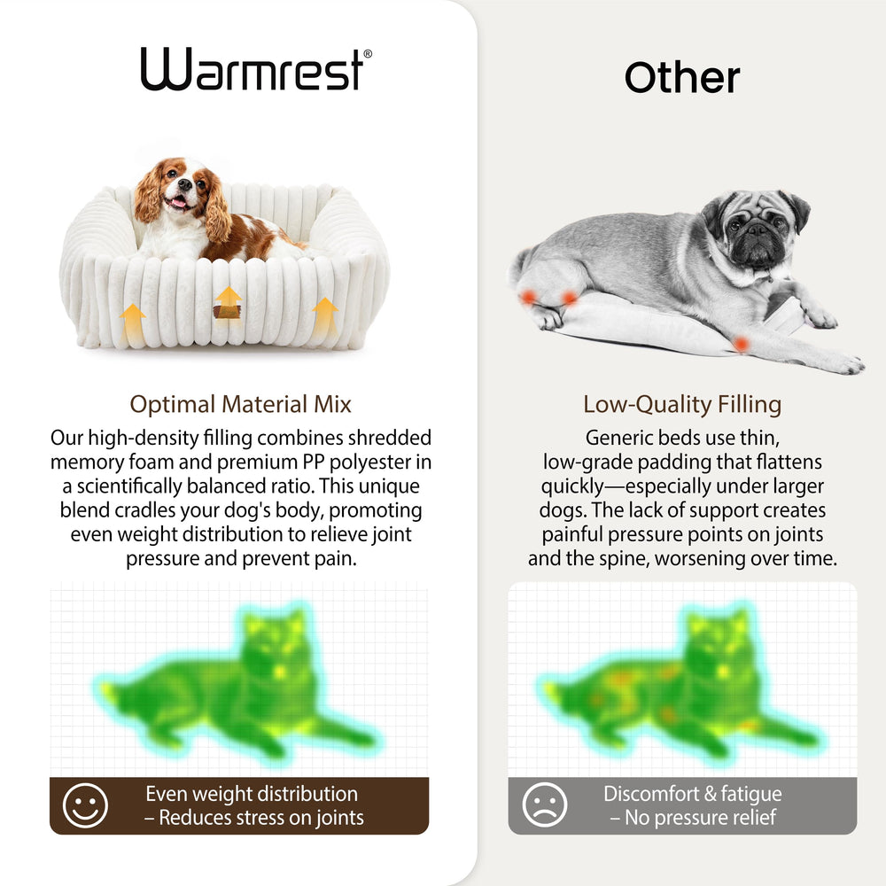 Warmrest bed anti-slip bottom on smooth floor for secure placement during naps