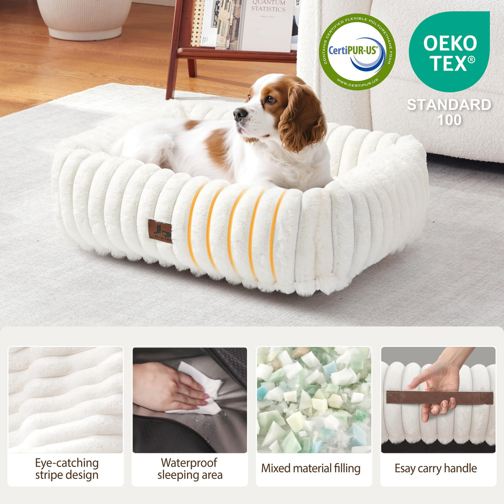 Warmrest bed removable cover closeup indicating easy cleaning and maintenance