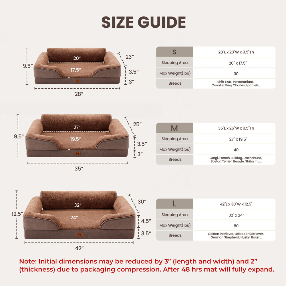 Warmrest XL 42-inch dog bed fits large breeds with ample lounging space.