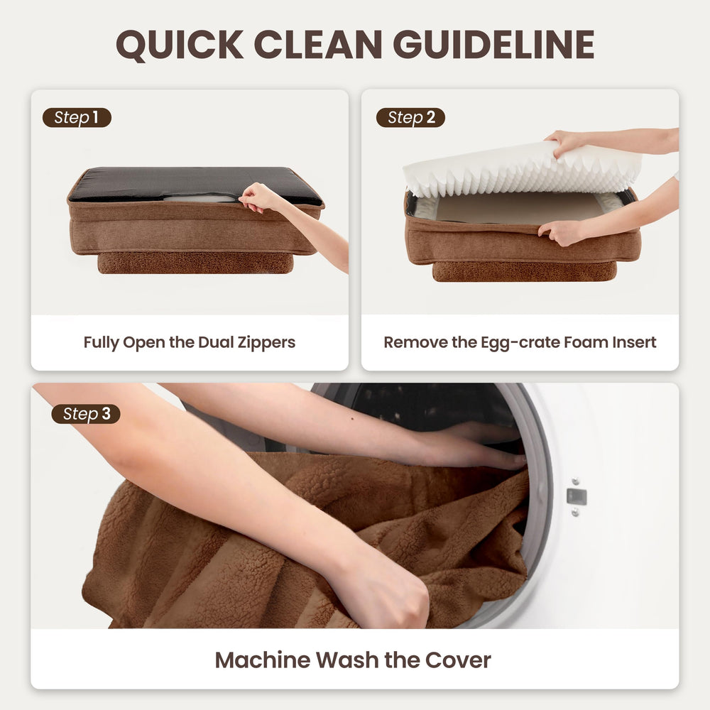 Warmrest XL durable linen-look fabric resists scratches and everyday wear.