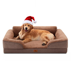 Warmrest XL orthopedic bed with egg-crate foam for superior joint support.