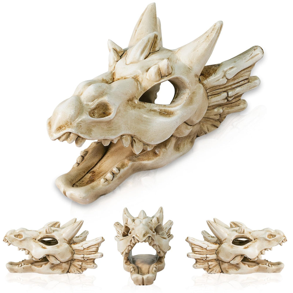 Warmtree Dragon Skull desktop display adds bold industrial decor.