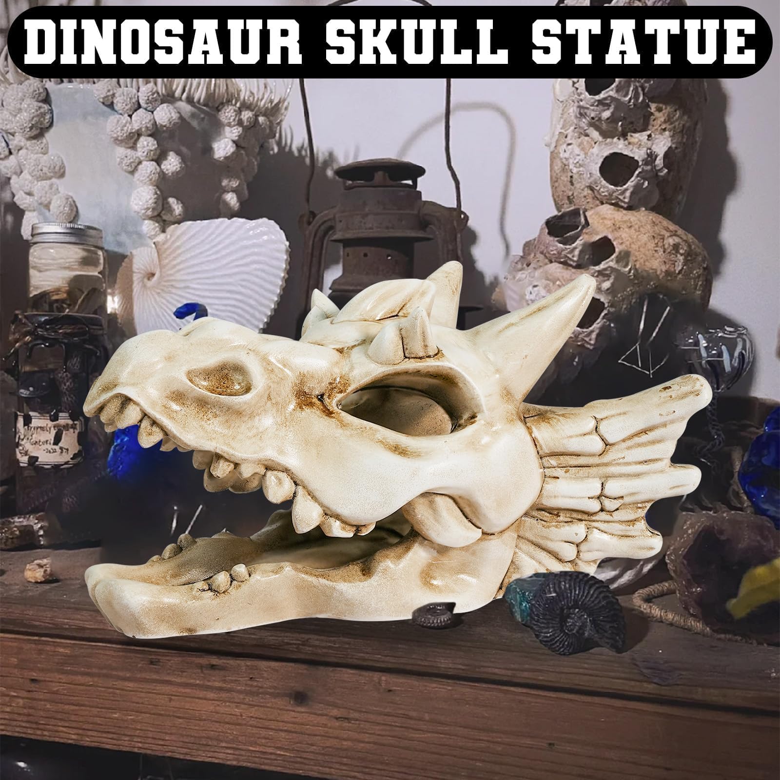 Warmtree Dragon Skull industrial-modern decor for living spaces.