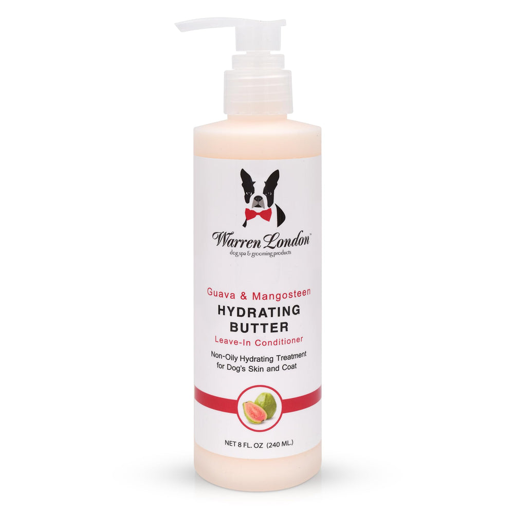Warren London Hydrating Butter: bote hidratante para perros con guayaba 8oz, hidrata piel y pelaje.