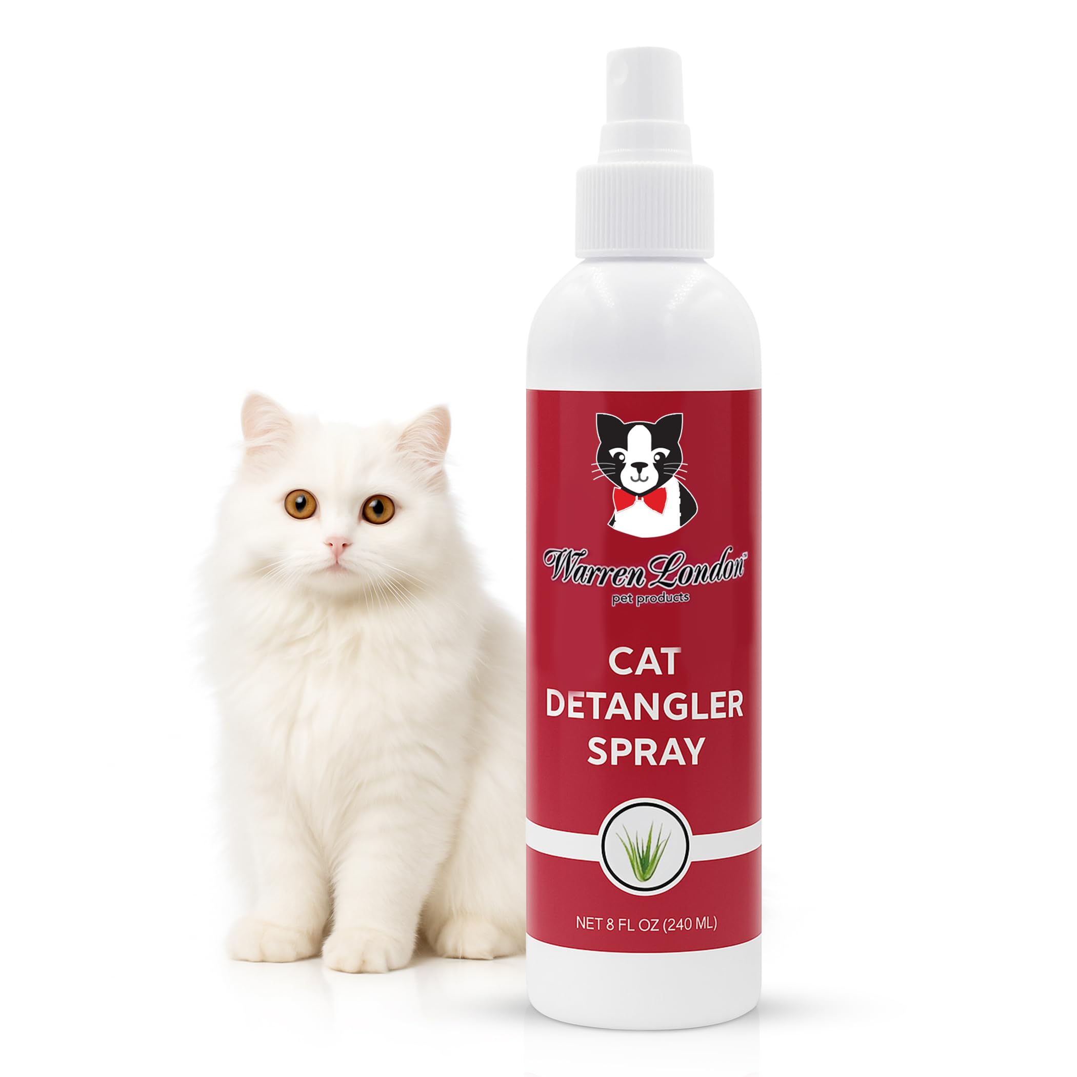 Warren London cat detangler spray bottle ready for quick grooming sessions