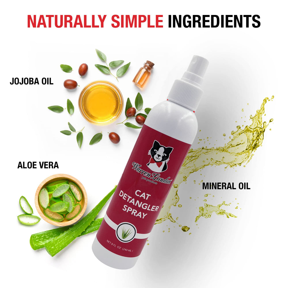 Warren London detangler with cat grooming tools ready for use