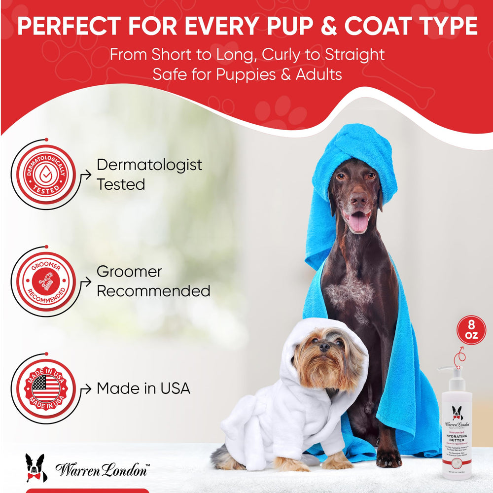 Warren London Hydrating Butter Leave-In Conditioner detangles for easier brushing