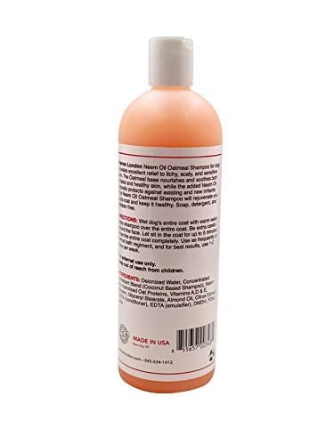 Warren London Neem Oil with Oatmeal Dog Shampoo all-breeds suitability for multiple coats.