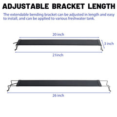 WaterRebirth extendable brackets fit multiple tank sizes for quick setup