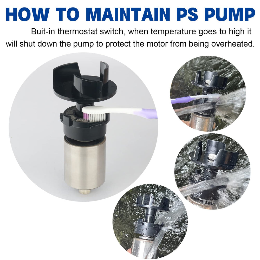 Energy-saving design of WaterRebirth PS-1700 delivers strong flow efficiently.