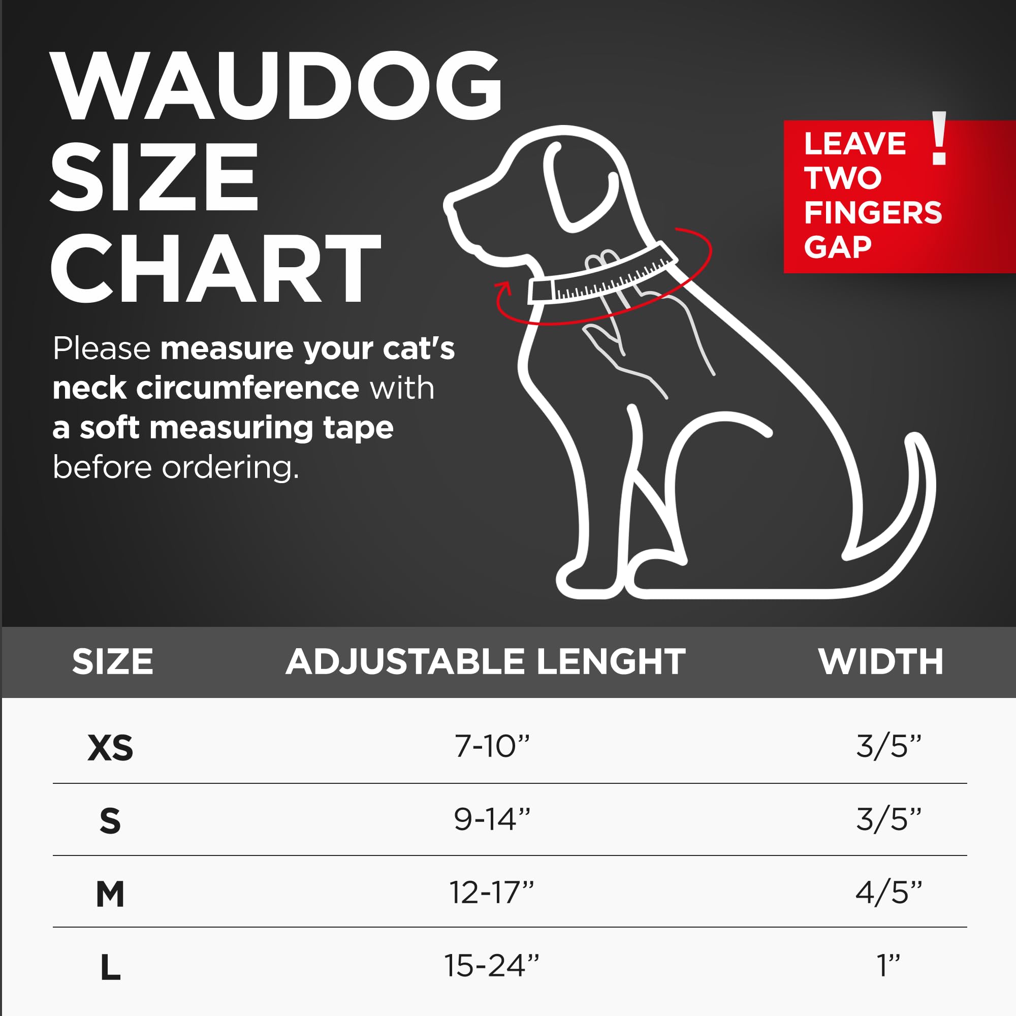 WAUDOG nylon dog collar available in bright colors for stylish pet looks.