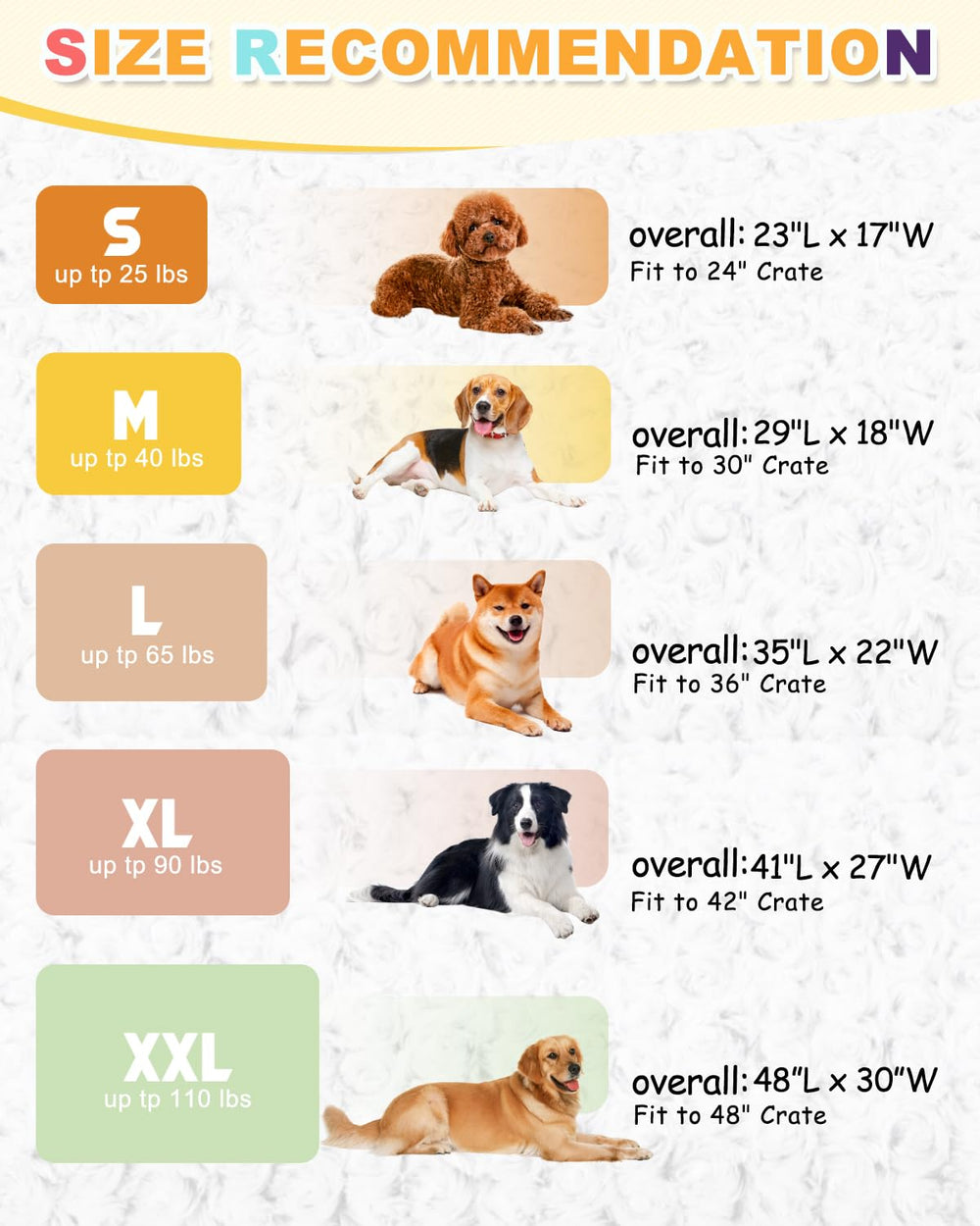 Wayimpres versatile dog bed for crates, floors, porches, and cars
