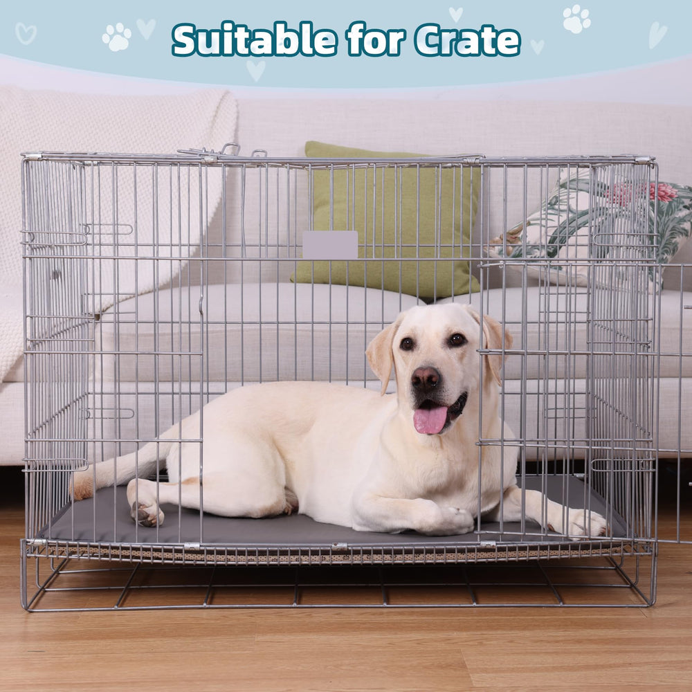 WAYIMPRESS 35-inch size fits standard crates for medium to large dogs.