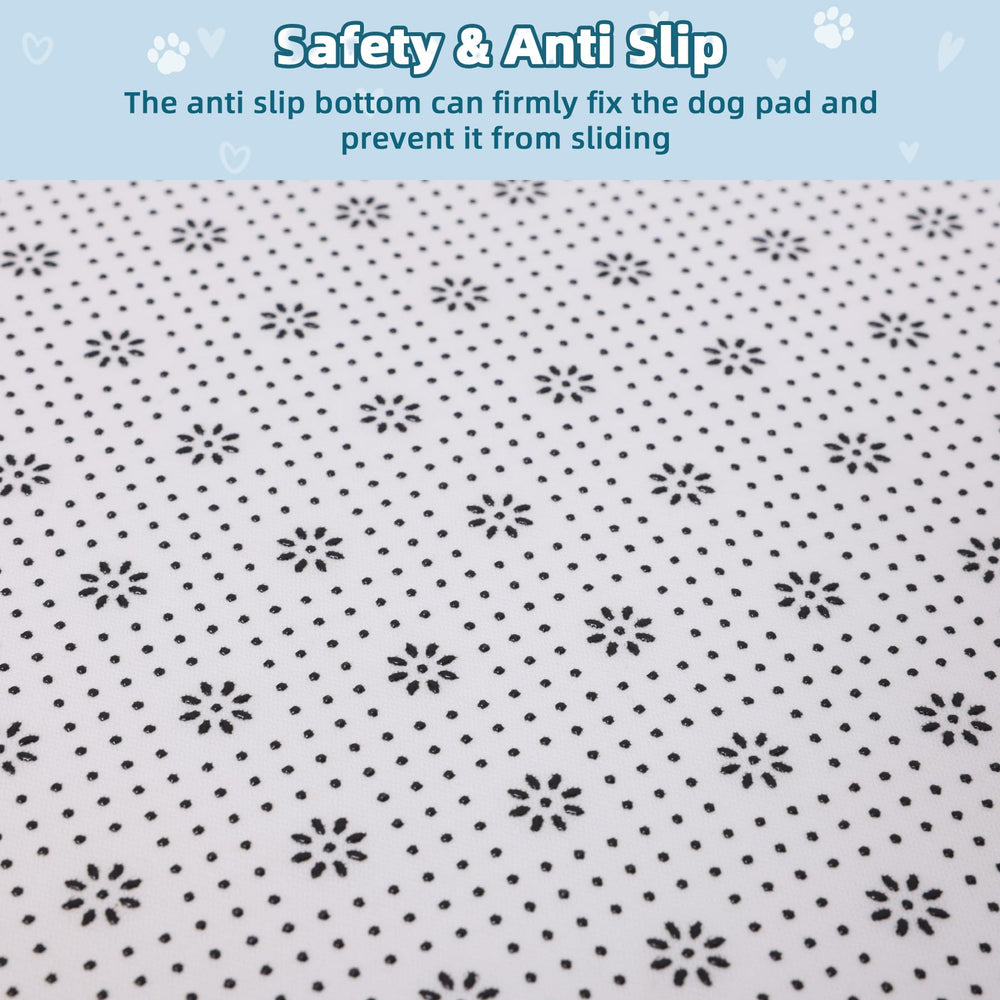 WAYIMPRESS graphite grey crate pad complements home kennels.