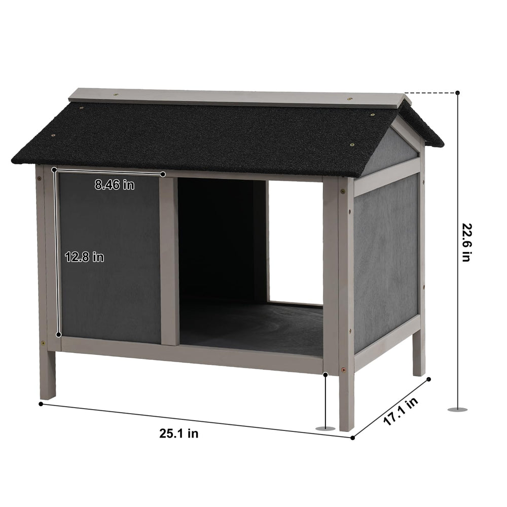 WAYTRIM waterproof cat house easy-clean storage enables quick maintenance after feeding sessions