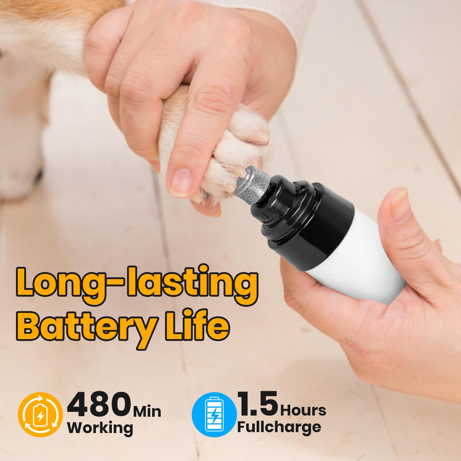 WAZNFYV Silent Groom Pro USB charging port highlighting convenient rechargeable design.