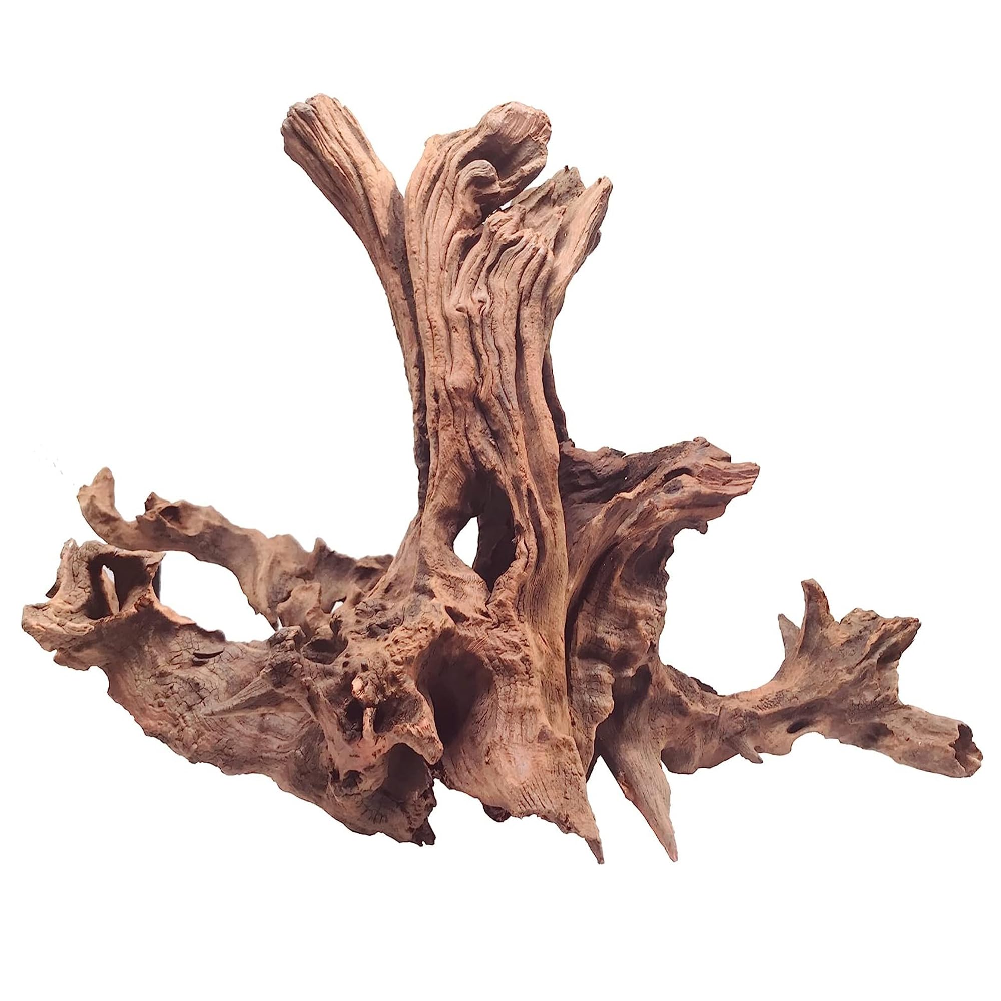 WDEFUN driftwood large branch for aquarium decor enhances natural habitat.