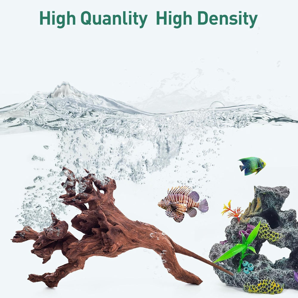 WDEFUN driftwood terrarium decor natural-tone enhances reptile enclosure ambience