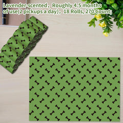 WDFAACK compostable dog poop bags with holder shown for convenient access on walks.