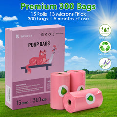 WDFAACK extra-thick leak-proof bags prevent spills during outdoor walks with dogs.