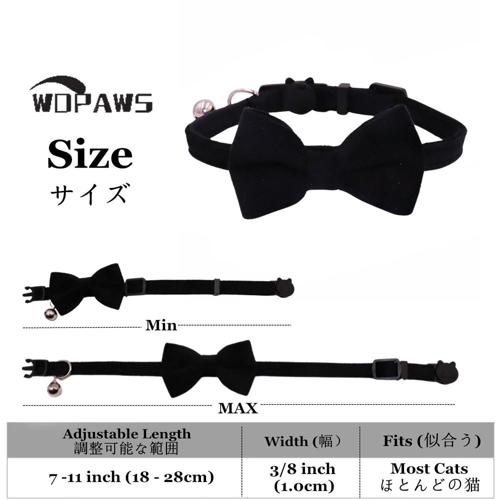 WDPAWS breakaway buckle on cat collar designed for safe, snag free daily use