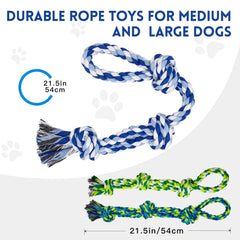 WDZZHOT 54cm large-dog rope toy shows sturdy cotton for heavy chewers