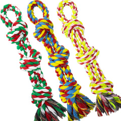 WDZZHOT 3-pack rope toys deliver durable chewing sessions for dogs.