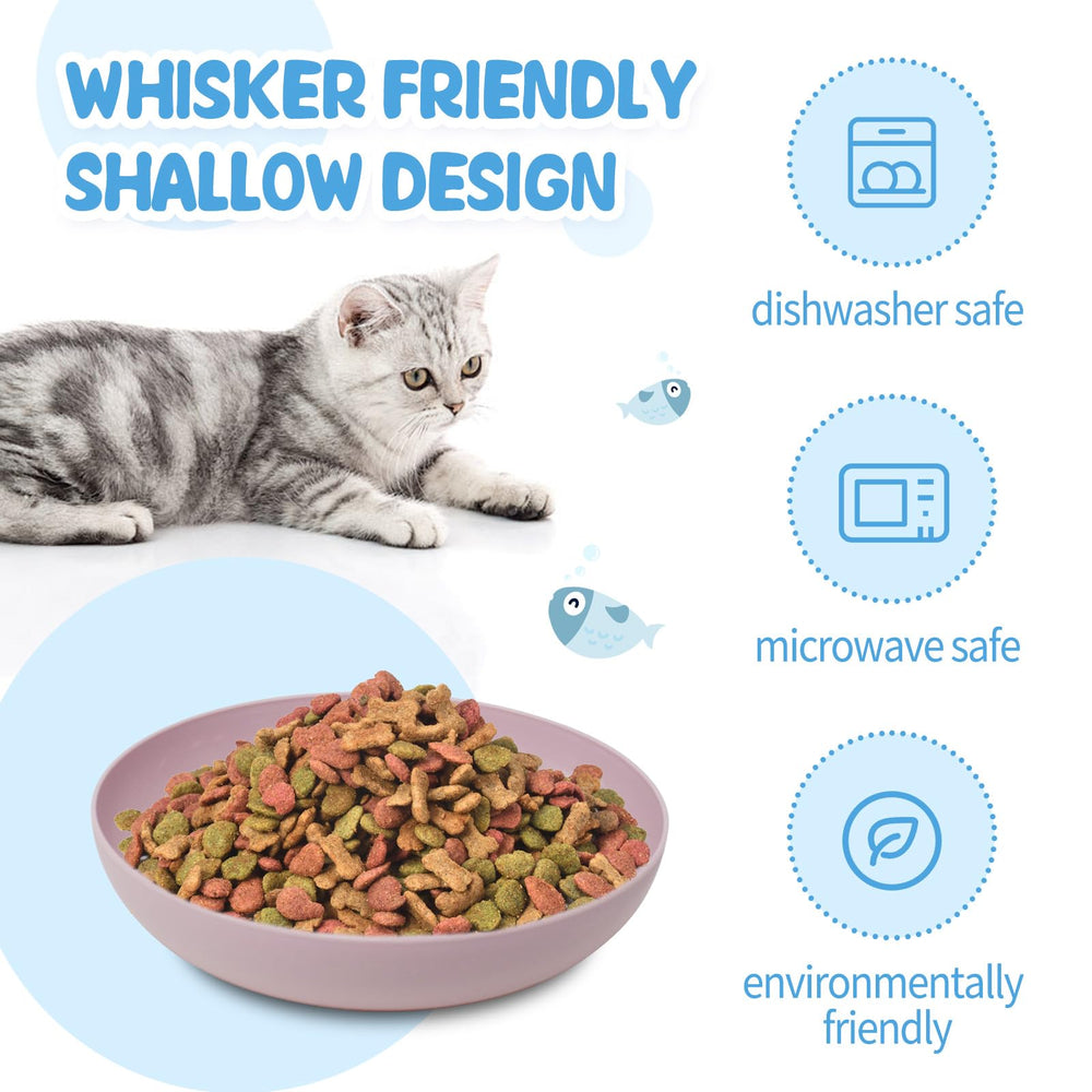 WDZZHOT colorful cat dishes collection brightens feeding areas.