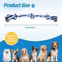 WDZZHOT rope toy close-up of natural cotton weave for durable chewing.