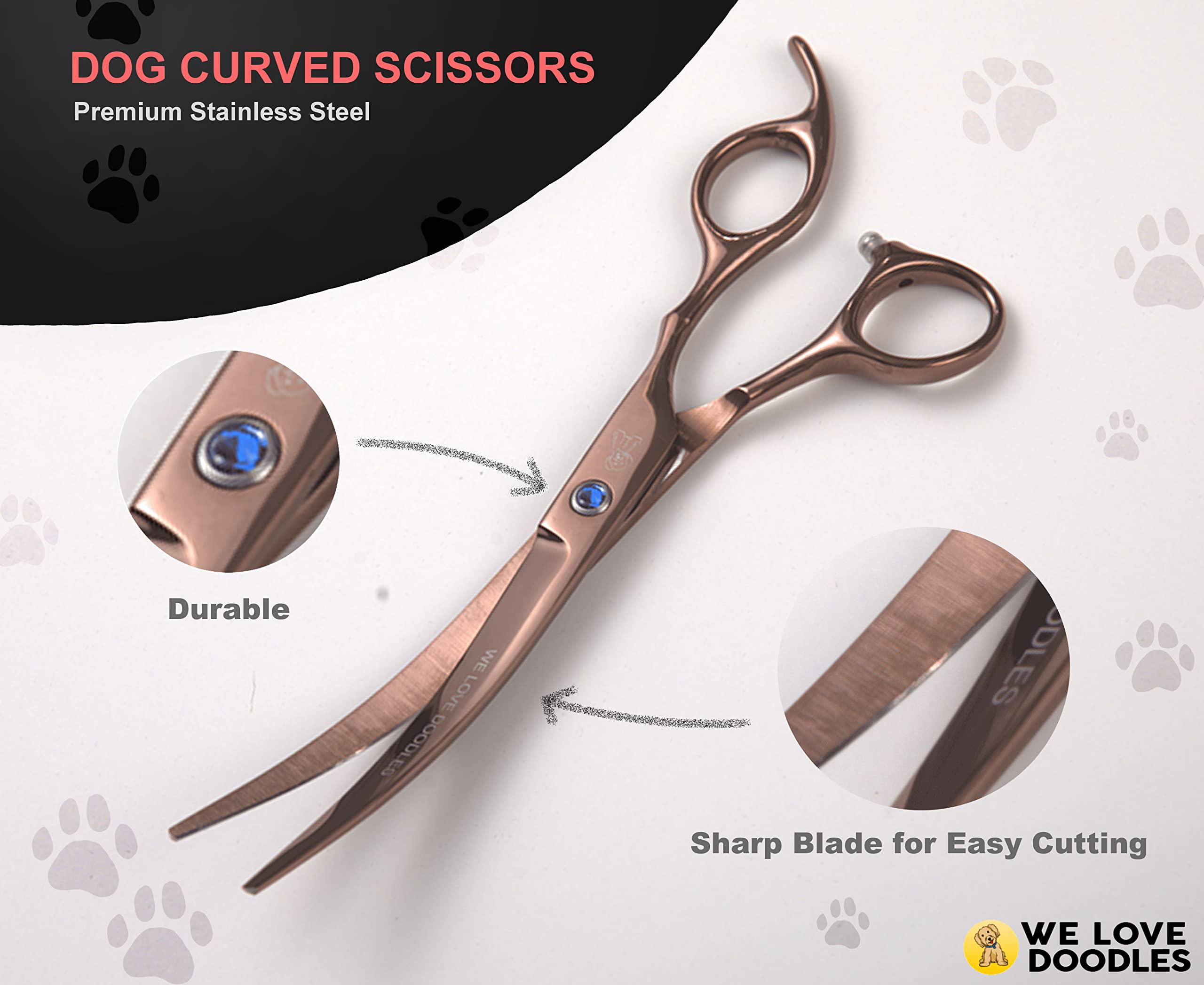 We Love Doodles 4-piece set packaging highlights professional grooming tools included.