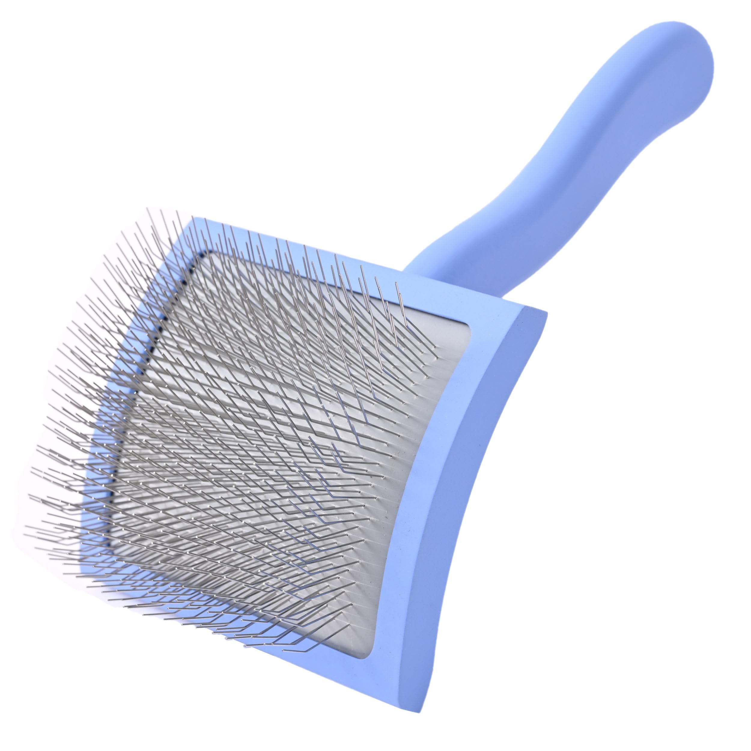 We Love Doodles curved slicker in routine at-home grooming for happy doodles