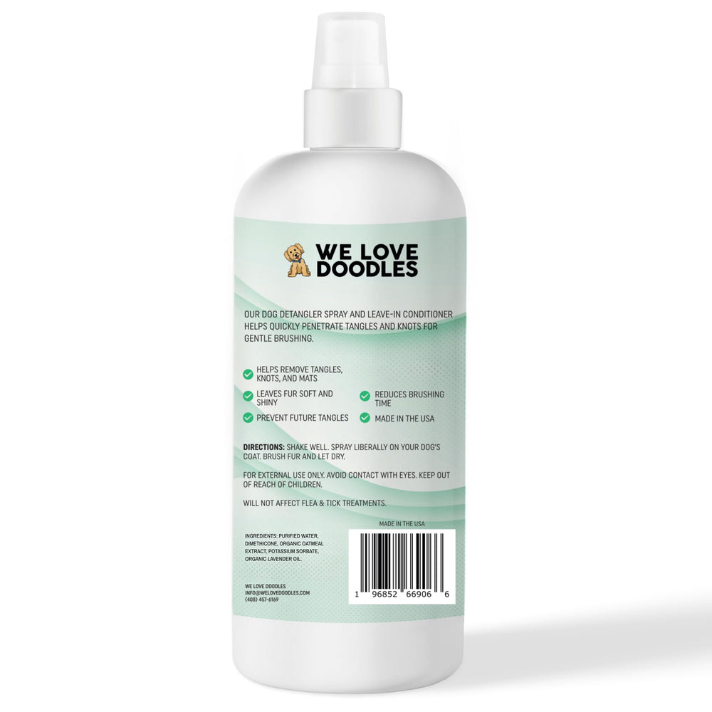 We Love Doodles post-use coat becomes smooth and tangle-free.