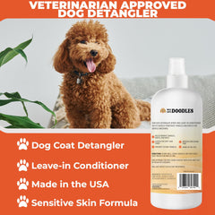 We Love Doodles dog dematting spray for smooth, tangle-free coats