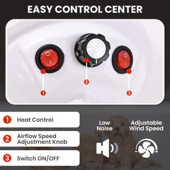 We Love Doodles dog dryer on-mat demonstrates quiet operation during grooming sessions.