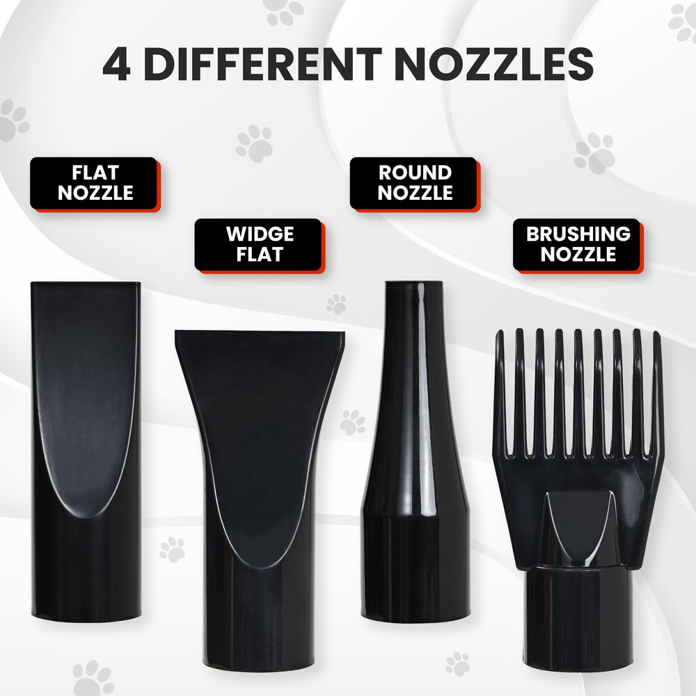 We Love Doodles dog dryer packaging showcases easy setup for beginners.