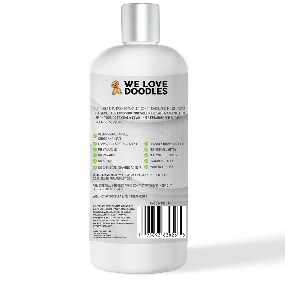 We Love Doodles lavender-coated coat appears smooth and manageable post-wash.