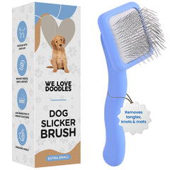 We Love Doodles dog slicker brush long-bristles for detangling doodles
